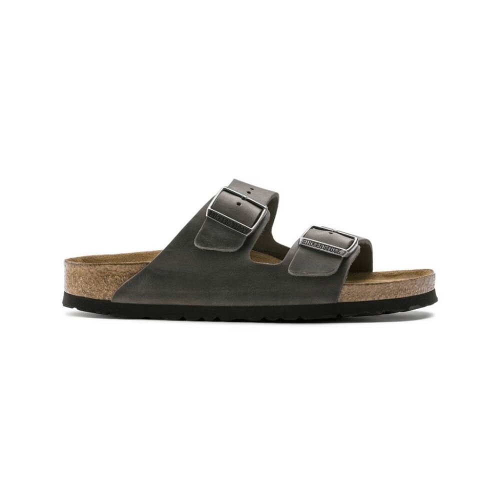 Arizona Sandal Iron Oiled Leather with Soft Footbed